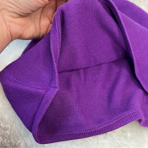 JANIE AND JACK 0-3m PURPLE PUPPY DOG SWEATER STYLE DRESS WINTER WHIMSEY cotton - Picture 8 of 16